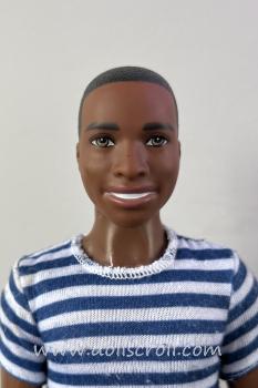Mattel - Barbie - Fashionistas #018 Ken - Super Stripes - Broad - Poupée